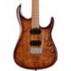 Sterling by Music Man JP150FM-ILB - Guitare électrique John Petrucci JP15 Flame Maple Island Burst avec housse