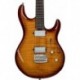 Sterling by Music Man LK100-HZB - Guitare électrique Steve Lukather Flame Maple Hazel Burst avec housse