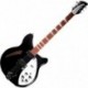 Rickenbacker 360JG - Guitare électrique demi-caisse modele 300 noir sorties Mono et Stéréo erable massif avec étui