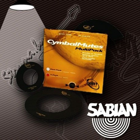 Sabian CM2P - Sourdine Quiet Tone 2-Pack pour cymbale hi-hat et patch divers 4"