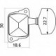 Yellow Parts EZ1721C - Mécaniques individuelles capot chromé - lot de 6 (3+3)