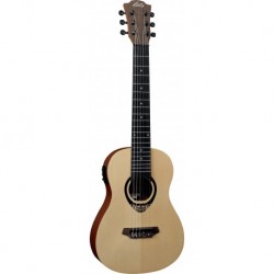 Lâg TKT150E - Mini Guitare electro classique table epicea massif avec housse