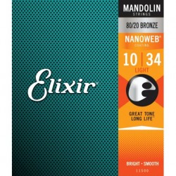 Elixir 11500 - Jeu de cordes pour Mandoline Light 10-14-24-34