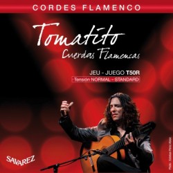 Savarez T50R - Jeu de cordes Flamenco Tomatito tirant normal pour guitare classique
