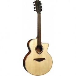 Lâg T177J12CE - Guitare electro-acoustique 12 Cordes Jumbo table épicéa Engelmann massif