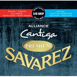 Savarez 510ARJP - Jeu de cordes Cantiga Premium Tension Mixte pour guitare classique