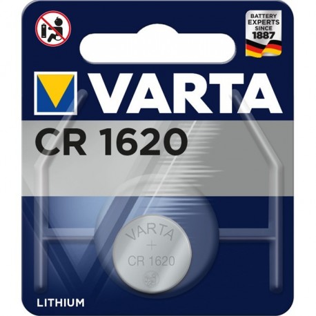 Varta CR1620 - Pile 3v à l'unité sous blister