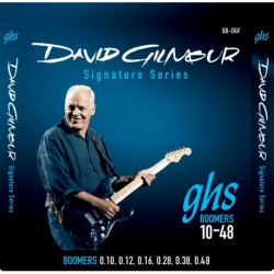 GHS DGF - Jeu de cordes David Gilmour Bleu 10-12-16-28-38-48 pour guitare électrique