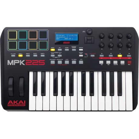 Akai Professional MPK225 - Clavier Maître USB MIDI 25 notes 8 pads