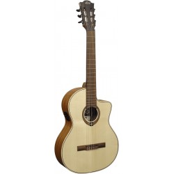 Lâg OC88CE - Guitare classique électro-acoustique à pan coupé 4/4 table epicea massif finition brillante