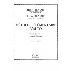 H.R. Benoît - Méthode élémentaire Vol.1 - Viola - Conducteur