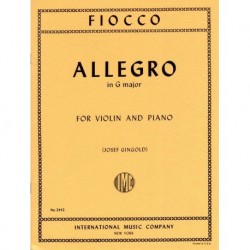 Joseph-Hector Fiocco - Allegro (Gingold) - Violon et Piano - Recueil