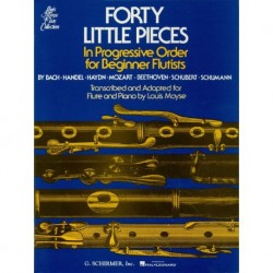 Louis Moyse - Forty (40) Little Pieces - Flûte Traversière et Piano - Recueil