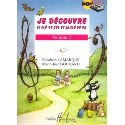 Elisabeth Lamarque/Marie-José Goudard - Je Découvre la Clé de Sol et la Clé de Fa Vol.2 - Music Book - Recueil