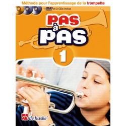 Jaap Kastelein/Klaas de Jong - Pas à Pas 1 Trompette - Trompette - Recueil + 2 CDs + DVD