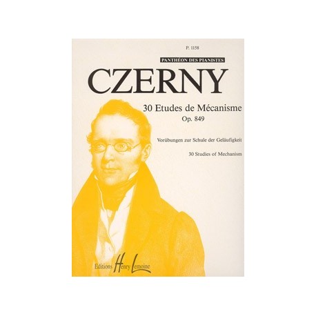 Carl Czerny - Etudes de mécanisme (30) Op.849 - Piano - Recueil