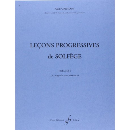 Alain Grimoin - 30 Leçons Progressives De Solfège - Volume 1 - Solfege - Recueil