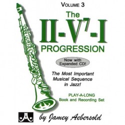 Jamey Aebersold - Vol. 3 The II/V7/I Progression - Flute, Violin, Guitar, Clarinet, Trumpet, Saxophone, Trombone, Chords + 2 CDs