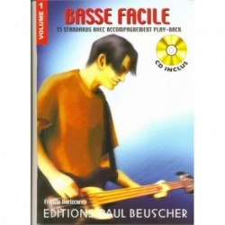 Francis Darizcuren - Basse facile Vol.1 - Guitare basse - Recueil + CD