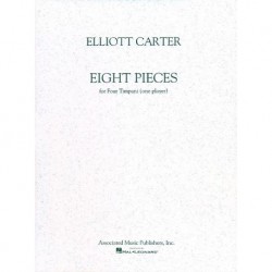 Elliott Carter - Eight Pieces For Four Timpani - Timbales - Recueil