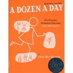 A Dozen A Day: Book Four - Lower-Higher - Piano - Recueil + CD