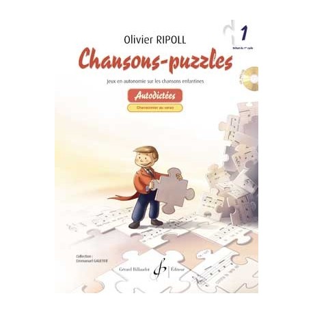 Olivier Ripoll - Chansons Puzzles Volume 1 - Solfege - Recueil + CD