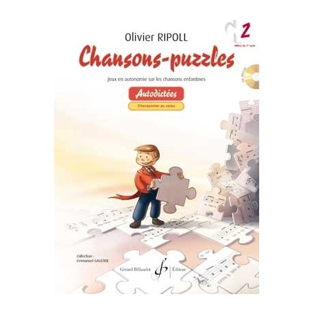 Olivier Ripoll - Chansons Puzzles Volume 2 - Solfege - Recueil + CD