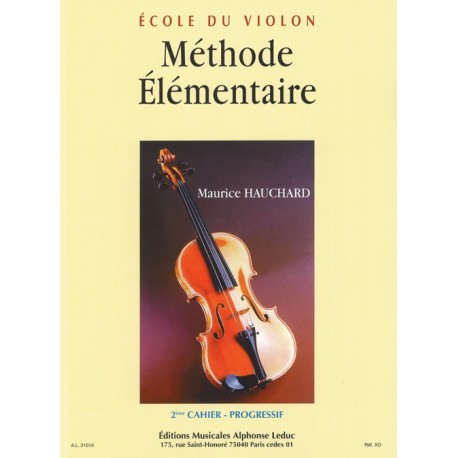 Maurice Hauchard - Méthode Élémentaire Vol.2 - Progressif - Violon - Recueil