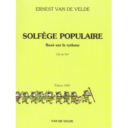 Ernest van de Velde - Solfège Populaire - Clé De Sol - Solfege - Recueil