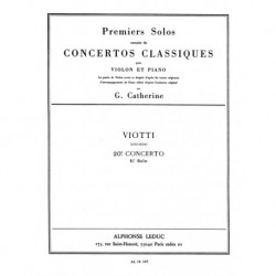 Giovanni Battista Viotti - Premiers Solos Concertos Classiques - Violon et Piano - Recueil + Partition