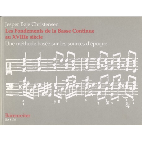 Jesper Bøje Christensen - Les Fondements de la Basse continue au XVIIIe - Piano, Organ - Recueil