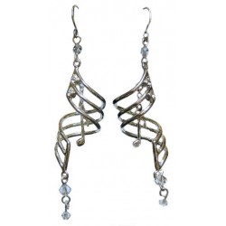 Earrings Silver Note Drops - Bijoux