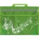 Musicwear - Wavy Stave Music Bag - Green - Sac