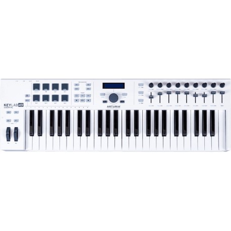 Arturia ESSENTIAL-49 - ARTURIA ESSENTIAL-49 - Clavier Maitre blanc 49 touches