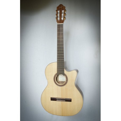 Kremona R65CW - Guitare électro classique 4/4 épicéa massif