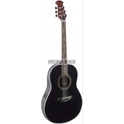 Stagg A1006-BK - Guitare électro-acoustique noire caisse abs