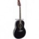 Stagg A1006-BK - Guitare électro-acoustique noire caisse abs