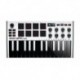 Akai Professional MPKMINI3WH - Akai MPKMINI3WH - Clavier maitre USB 25 mini notes 8 pads écran OLED finition noir blanc