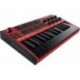 Akai Professional MPKMINI3RED - Akai MPKMINI3RED - Clavier maitre USB 25 mini notes 8 pads écran OLED finition noir rouge