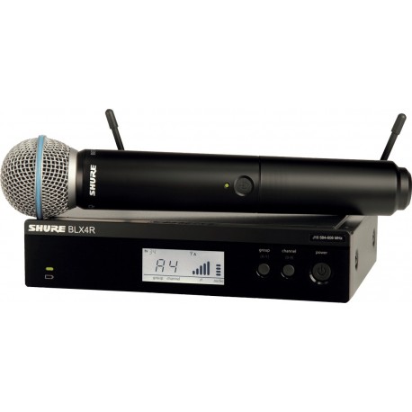 Shure BLX24RE-B58-M17 - Système HF Complet rackable - Emetteur main Beta58 - Bande M17