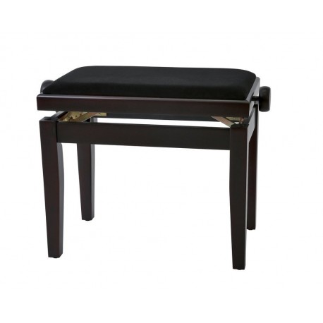 Gewa 130040 - Banquette Piano DeLuxe Palissandre Mat Assise noire