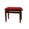 Gewa 130050 - Banquette Piano DeLuxe Acajou mat Assise bordeaux