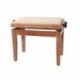 Gewa 130090 - Banquette Piano DeLuxe Cerisier brillant Assise beige