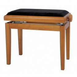 Gewa 130140 - Banquette Piano Deluxe Chêne mat Assise noire