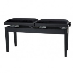 Gewa 130200 - Banquette Piano Deluxe Double Noir mat