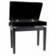 Gewa 130500 - Banquette Piano Deluxe Compartment Noir mat