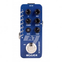 Mooer A7AMBIANCE - Pédale de réverbs personnalisables avec tap tempo pour guitare électrique