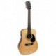 Cort E70-12EOP - Guitare electro-acoustique 12 cordes table épicéa massif naturel pores ouverts