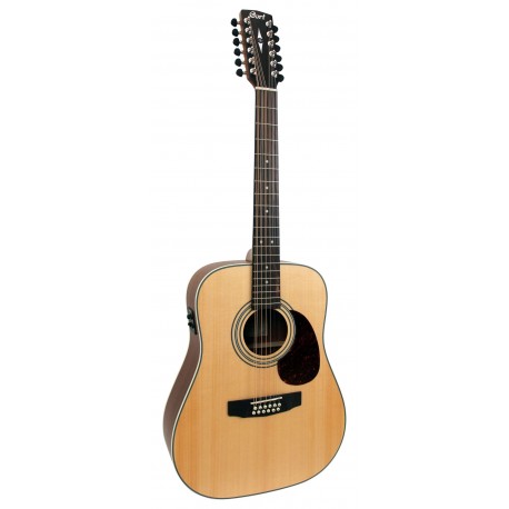 Cort E70-12EOP - Guitare electro-acoustique 12 cordes table épicéa massif naturel pores ouverts