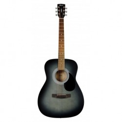 Cort 510OPBK - Guitare acoustique forme concert table épicéa noir dégradé pores ouverts